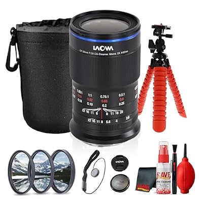Venus Optics Laowa 65mm f/2.8 2X Ultra Macro APO Lens for Fujifilm X | APS-C Macro Lens, 2:1 Magnification, APO Optics, Internal Focus (VE6528FX) + Tripod + Cleaning Kit + More (7pc Bundle)
