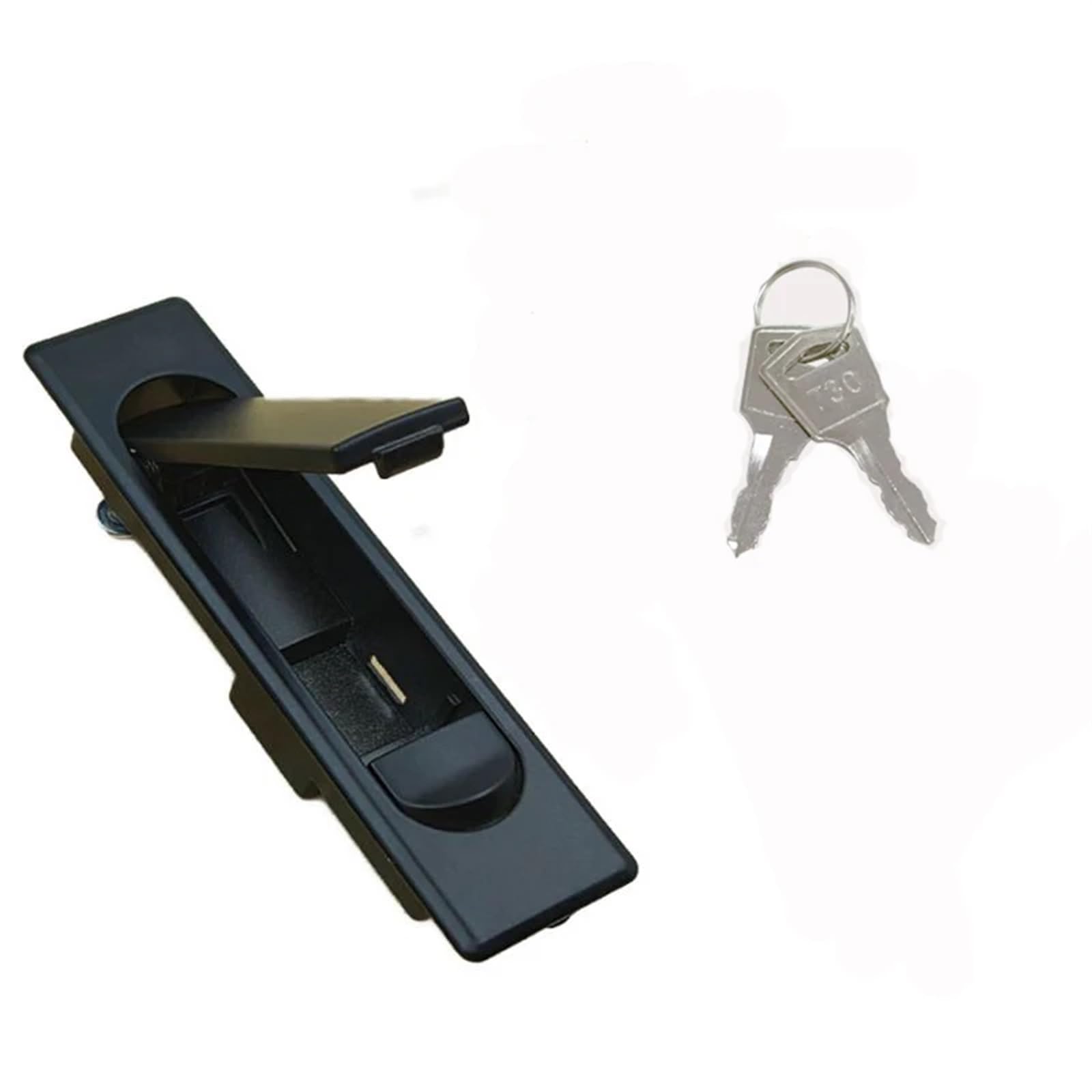 Serrure d'avion noire en zinc pour armoire électrique et châssis