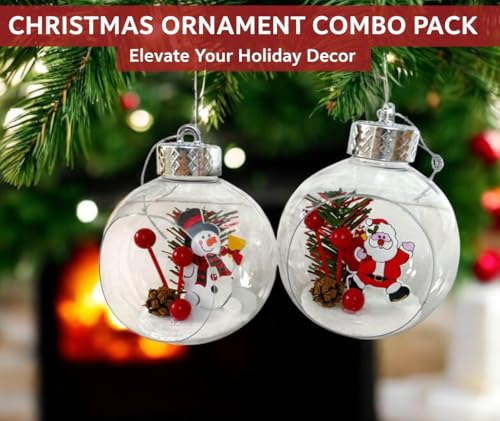 Image of Pack of 2 Santa Ball Decor With Light Christmas Decoration | Items for Home & Office | Festive Hangings, Foam Ornaments with Adjustable Light 2 Pc | PoPo Toys
