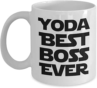 Kubek szefowy Star Wars | Prezenty z Gwiezdnych Wojen dla niego | Spersonalizowany kubek do kawy Gwiezdnych Wojen | Prezent Mister Jedi na Dzień Szefa Boże Narodzenie urodziny