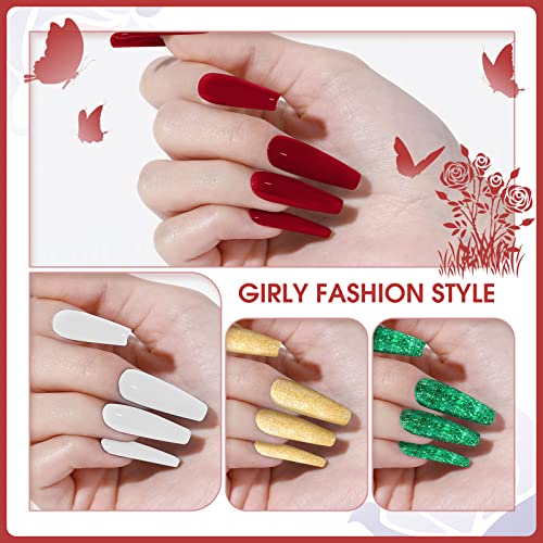 ROSALIND UV Nagellack Shellac Set 4 Farben Gel Nagellack Set Neon Nagellack mit Base Coat Top Coat Mini UV Lampe Für… – Bild 8