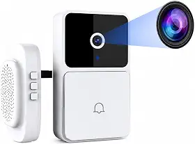 Campainha e Interfone Residencial Com Wi-Fi Câmera e Áudio Bidirecional | Visão noturna, sensor de movimento e notificações. Ideal para monitorar entradas e visitantes
