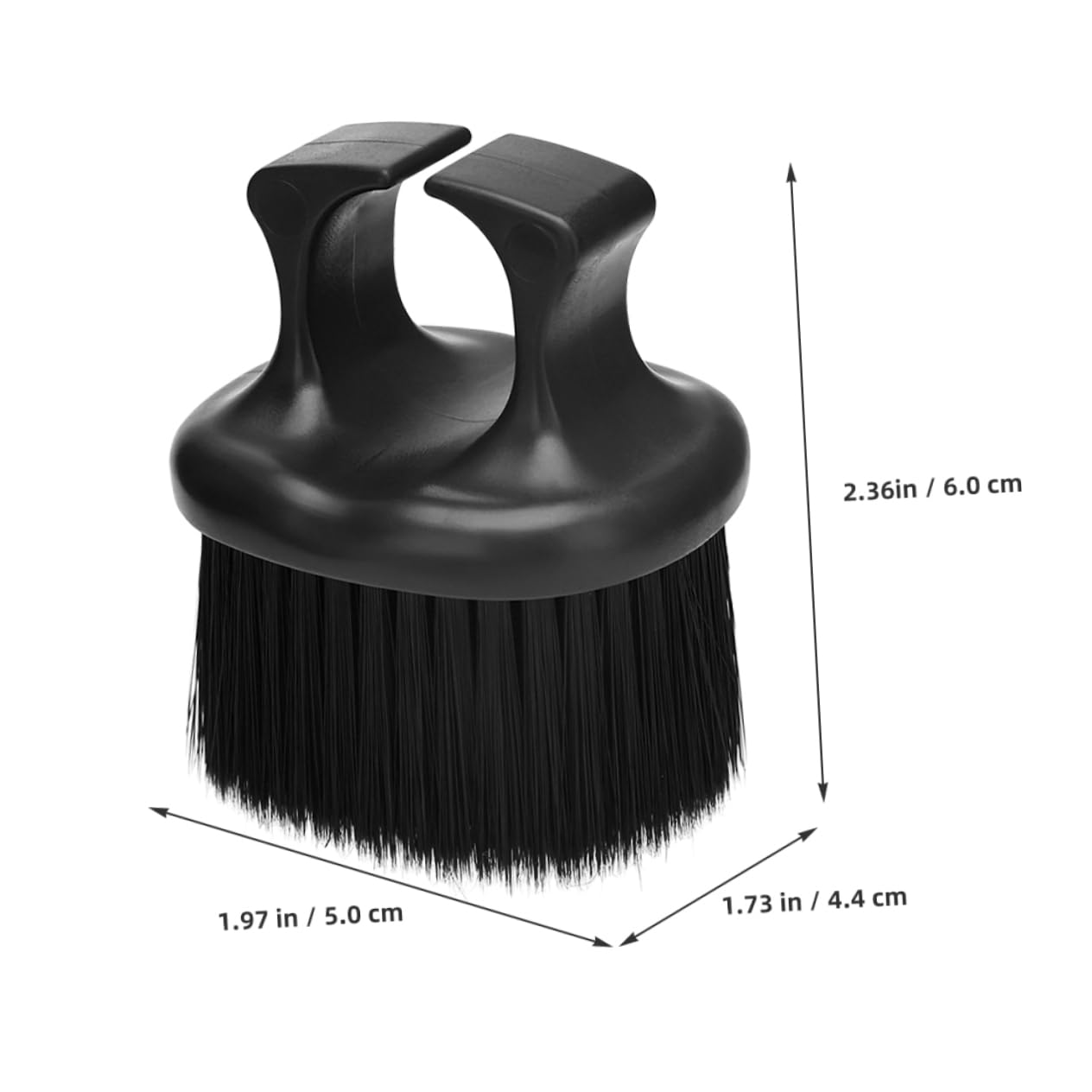 IWOWHERO Barber Brush for Men Beard Shaping Tool Hair Brush Cleaner Great for Travel Outdoor Use Men's Hair Brush