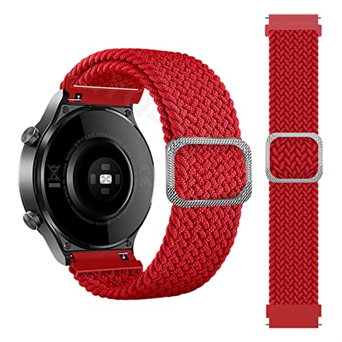 BNEGUV Braided Correa Wrist Strap Bands for COROS APEX Pro/APEX 46 42mm Smartwatch Watchband PACE 2 PACE2 Bracelet Correa (Color : Red, Size : for APEX 42mm)