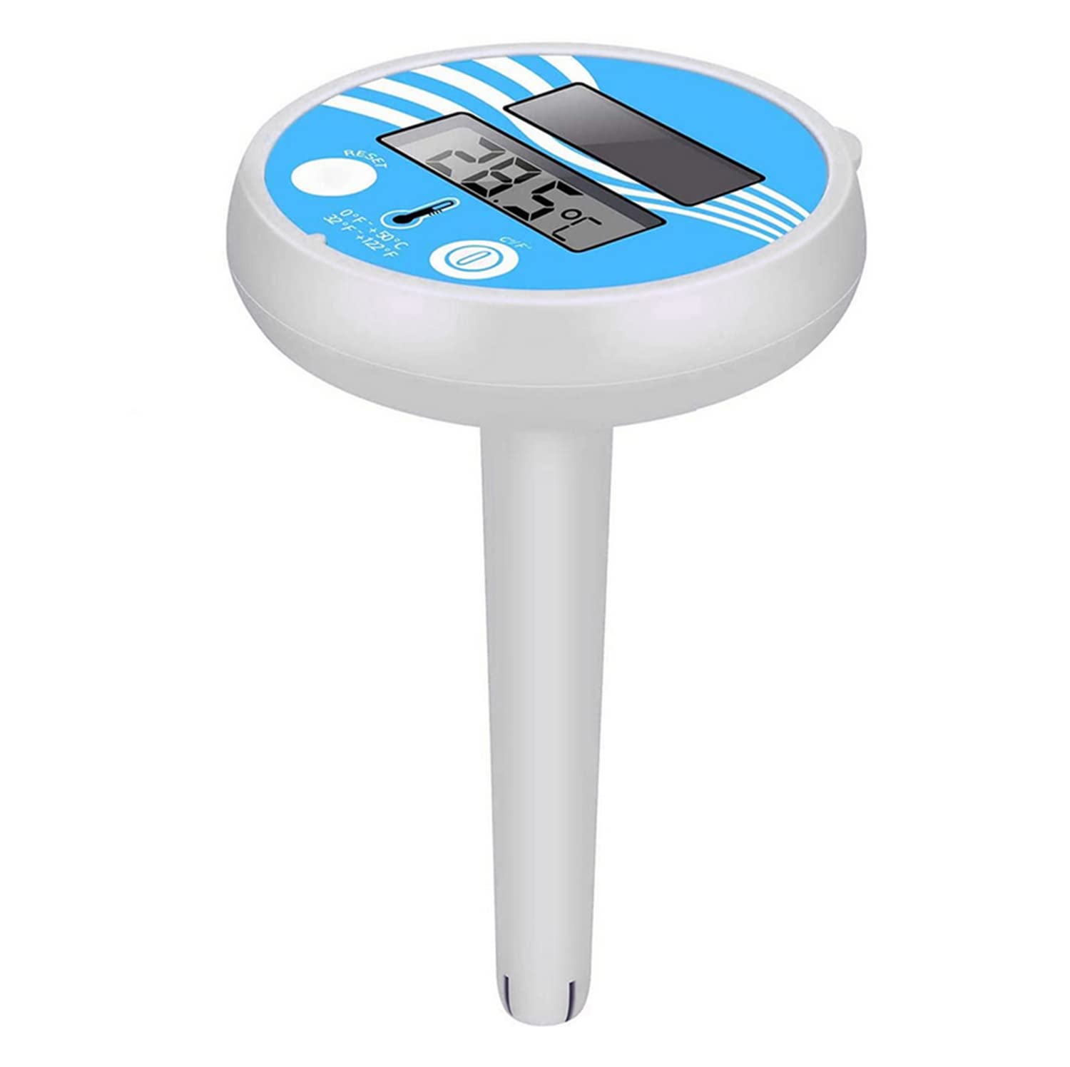 SKEIDO Professional Floating Pool Thermometer Solar Powered Outdoor Spa Digital Thermometer Pond Tub Temperature Meter (note: not Waterproof)