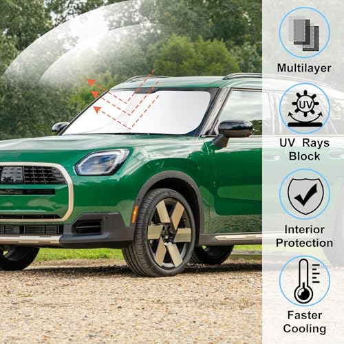 Image of Windshield Sun Shade for 2017-2026 Mini Countryman Cooper F60