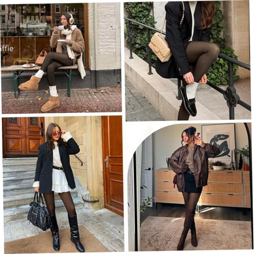 Collants chauds doublés polaire pour vos sorties d'hiver - 3