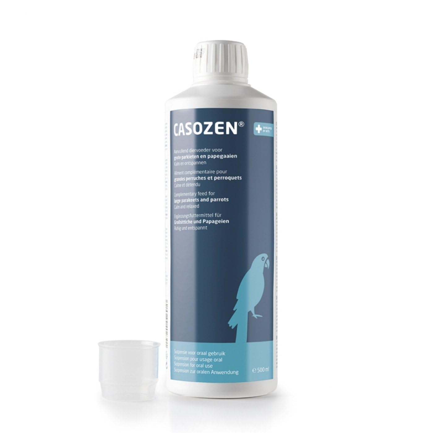 Parrot Essentials Casozen Liquid Natural Anti Stress & Feather Plucking Remedy 25 Days (For All Parrots, Parakeets & Birds, African Grey, Amazon, Macaw, Cockatoo) — image 1