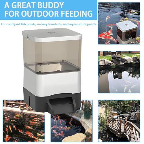 Comedero automático para peces Koi y Goldfish de estanque 9L 8