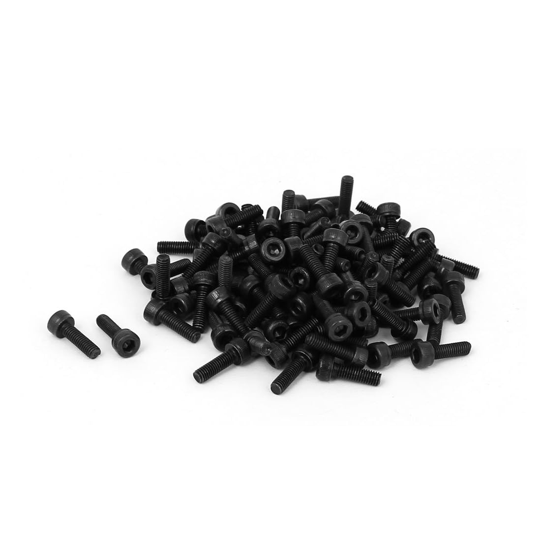 Unifizz M4x8mms Hex Socket Head Cap Screws Bolts Full Thread 12.9 Grade Alloy Steel Black Oxide Finish Allen Socket Drive Machine Screws 30Pcs — image 1