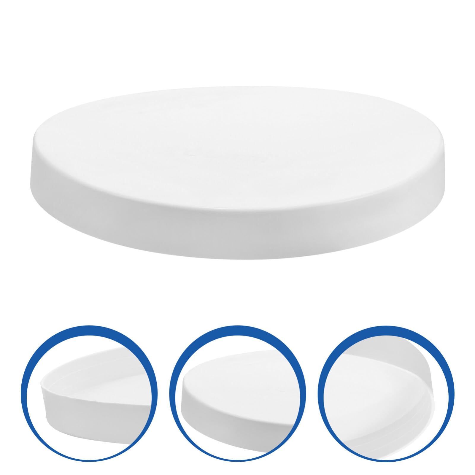 Sosoport Wooden Stake Protection Cover 10pcs PVC Dock Post Covers Marine Dock Piling Caps White