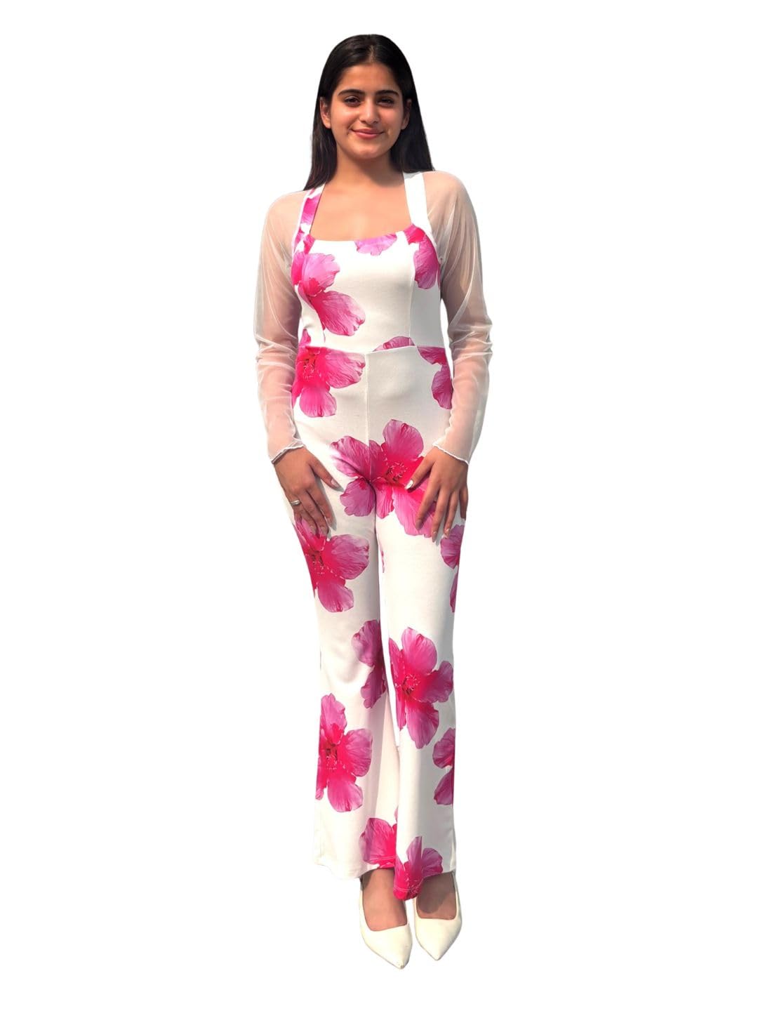 Women's Multicolor Cotton Blend Jumpsuit Regular Long Sleeve Jumpsuit For Womens Soft & Breathable & Comfortable Outfits for Office, Casual, Festive & Party (11662)-image-47