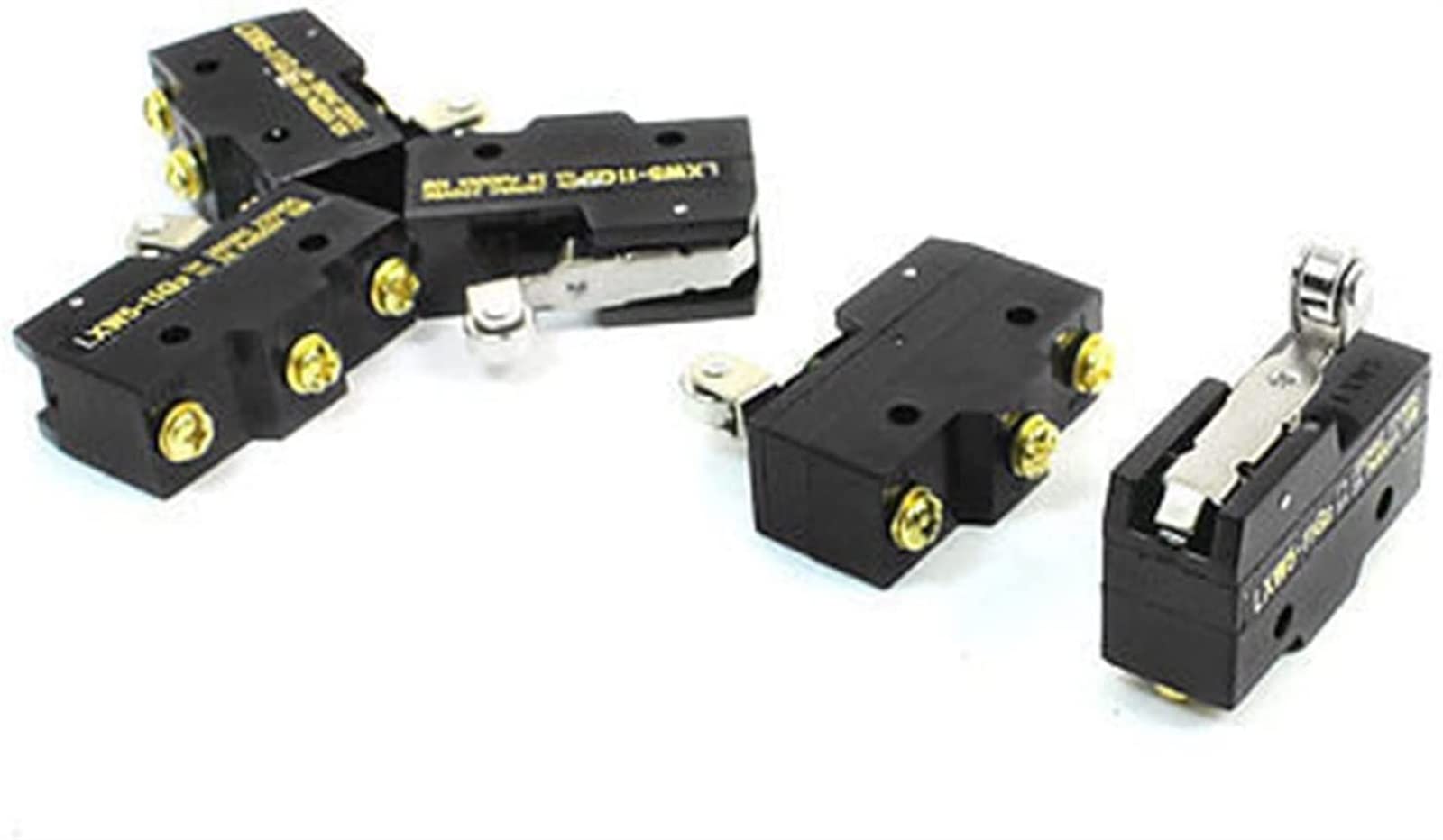 Microinterruptores 5 uds LXW5-11G2 SPDT Interruptor de límite de Brazo de bisagra de Rodillo momentáneo microinterruptor