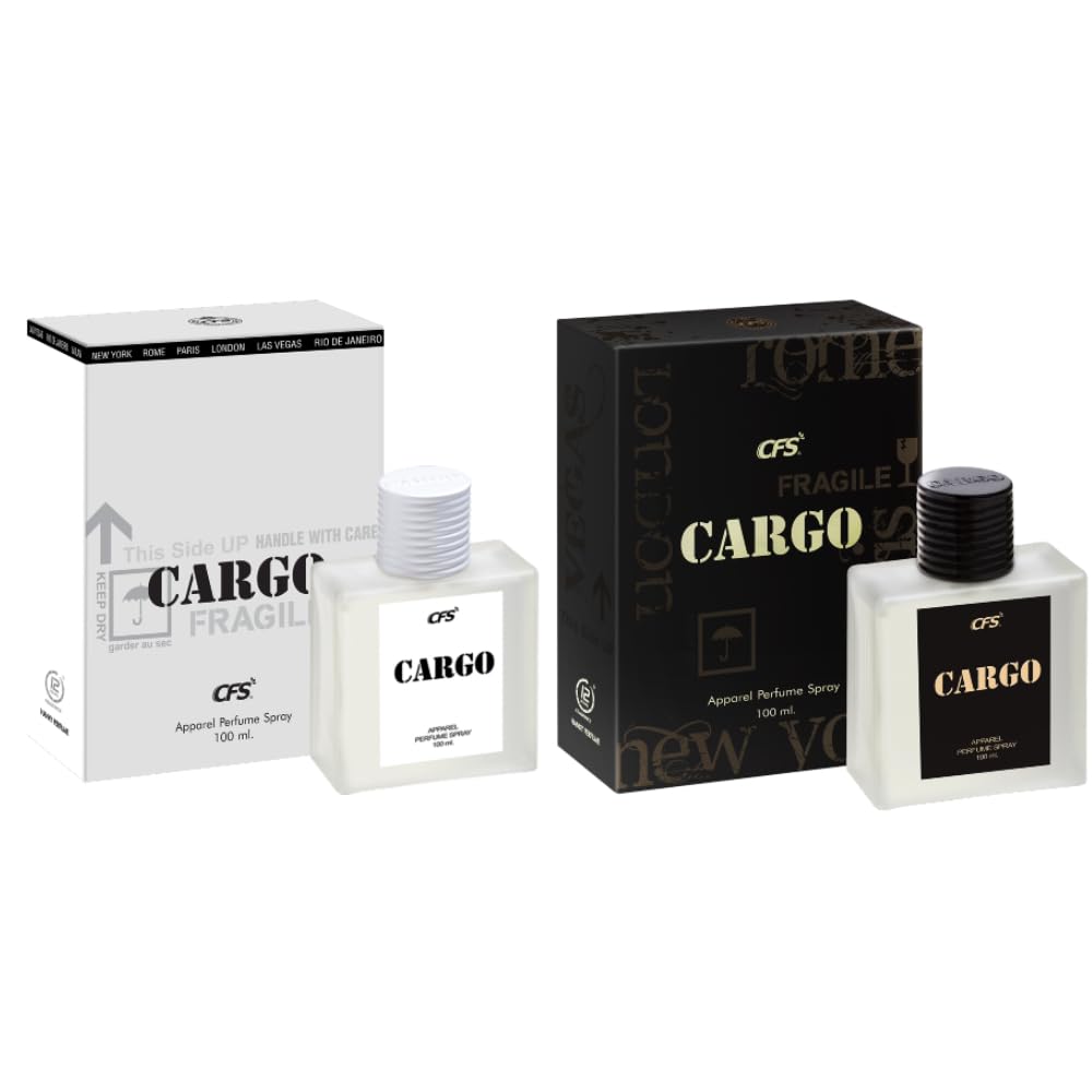 CFSCargo White and Black Perfume Combo, 100ml (Pack of 2)