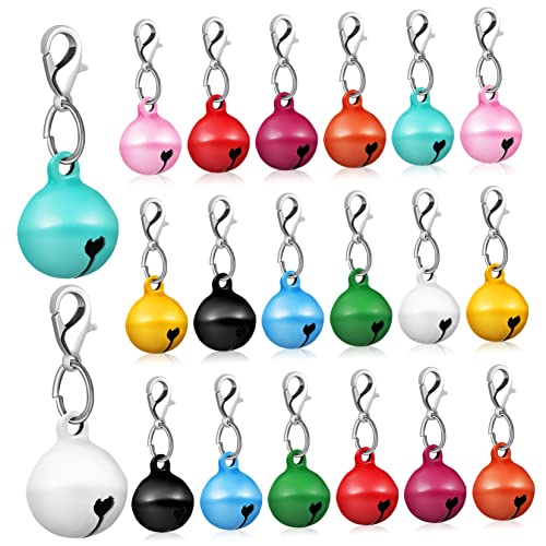 Sosoport 20pcs Small Bells Dog Collar Bell Pet Collar Hanging for Cats Dogs Cat Chain Accessories
