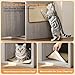 IRONCK 59 Inches Litter Box Enclosure for 2 Cats, 2-in-1 Hidden Litter Box with Large Storage Space, TV Stand Litter Box Cabinet with 2 Shelves, Wooden Cat House with 2 Sisal Scratcher Mat, Greige