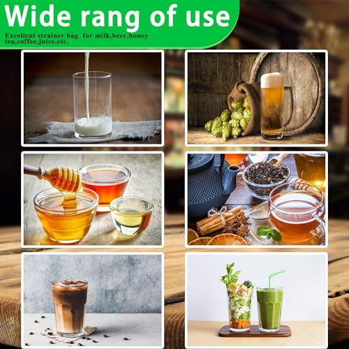 No-Hell STRAINER BAG-S Ultra Fine Mesh Strainer With Stainless Steel Handle, Reusable Food Grade Juice Strainer thumb #4