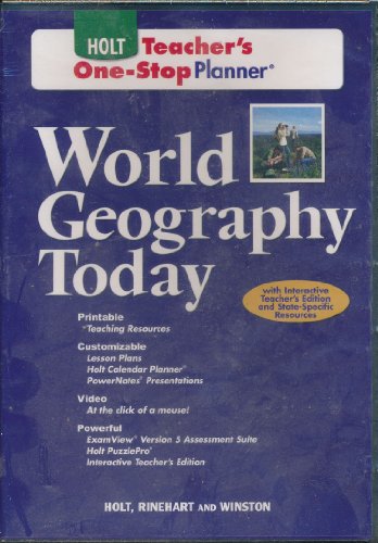 Teacher's One Stop Planner® CD-ROM (Holt World Geography Today)