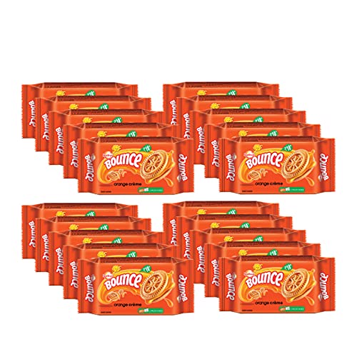 Image of Sunfeast Bounce Cream Tangy Orange, 82g Pack of 20