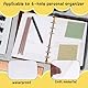 Yuanchu Sammelhüllen A5 Klarsichthüllen 6 Loch, 12st 5 Stile A5 Mappe Pvc Staubdicht Loseblatt Taschen Wasserdicht Budgetplaner Dokumente Geld Sparen Challenge Notizbücher Karten Aufbewahrungszubehör