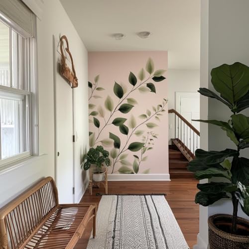 Vinilo decorativo hojas enredadera vertical 40.64x40.64 cm miniatura 3