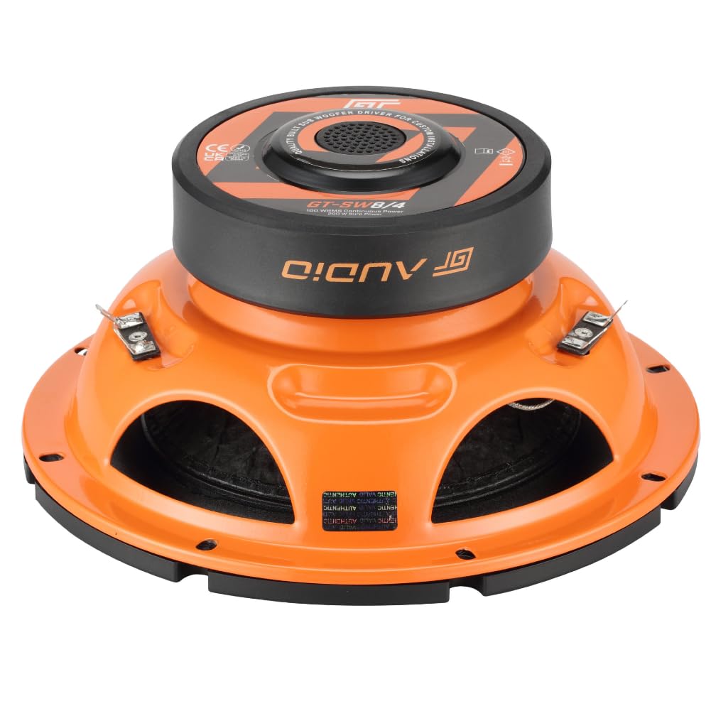 ZESTAW DO BASS FACE GT AUDIO GT-SW8/4 1 subwoofer 20 cm 200 mm 8" 100 watów rms 200 watów maks. podwójna cewka drgająca 4+4 ohm dvc do pokrywy bagażnika samochodu, 1 sztuka