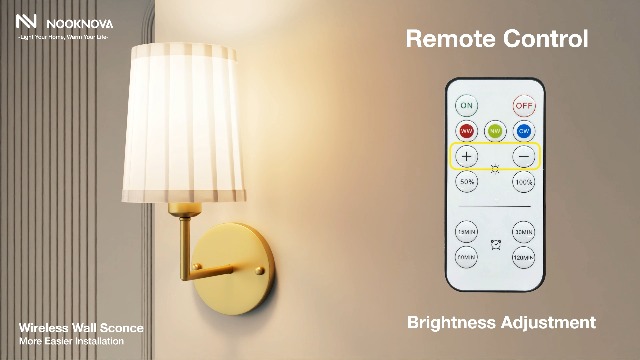 Image of Operated Wall Sconce Set of 2, 6500mAh Rechargeable Wall Sconces Operated Light Dimmable Powered Wall Lights with Black Gooseneck for Bedroom Living Room