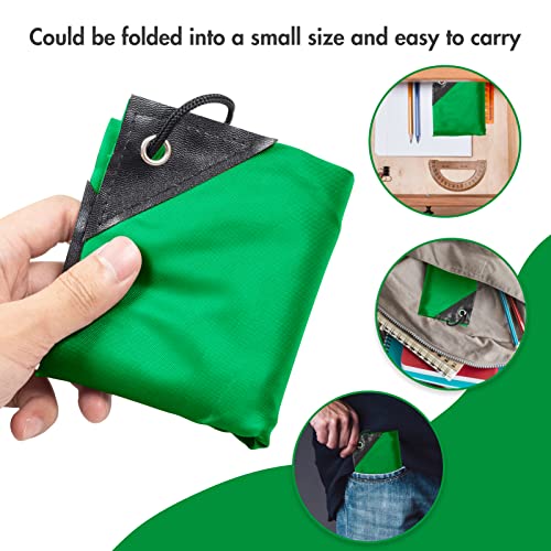 Image of IKAYAS 6Pcs Drawstring Bags Bulk Green Drawstring Backpack, String Backpack Cinch Sack Sport Gym Backpack Bags for Yoga Traviling Outdoor Sports