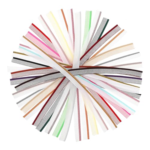 24 Pcs Bookbinding Endbands, 11.8 Inch Cotton Book Headband Bookbinding Cotton Book Headband Kit for DIY Books Binding and Decoration, 24 Vibrant Colors