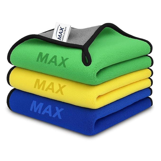 Pack of 2 Microfiber Car Cleaning Cloth OG Soft 500 GSM Extra Lar...