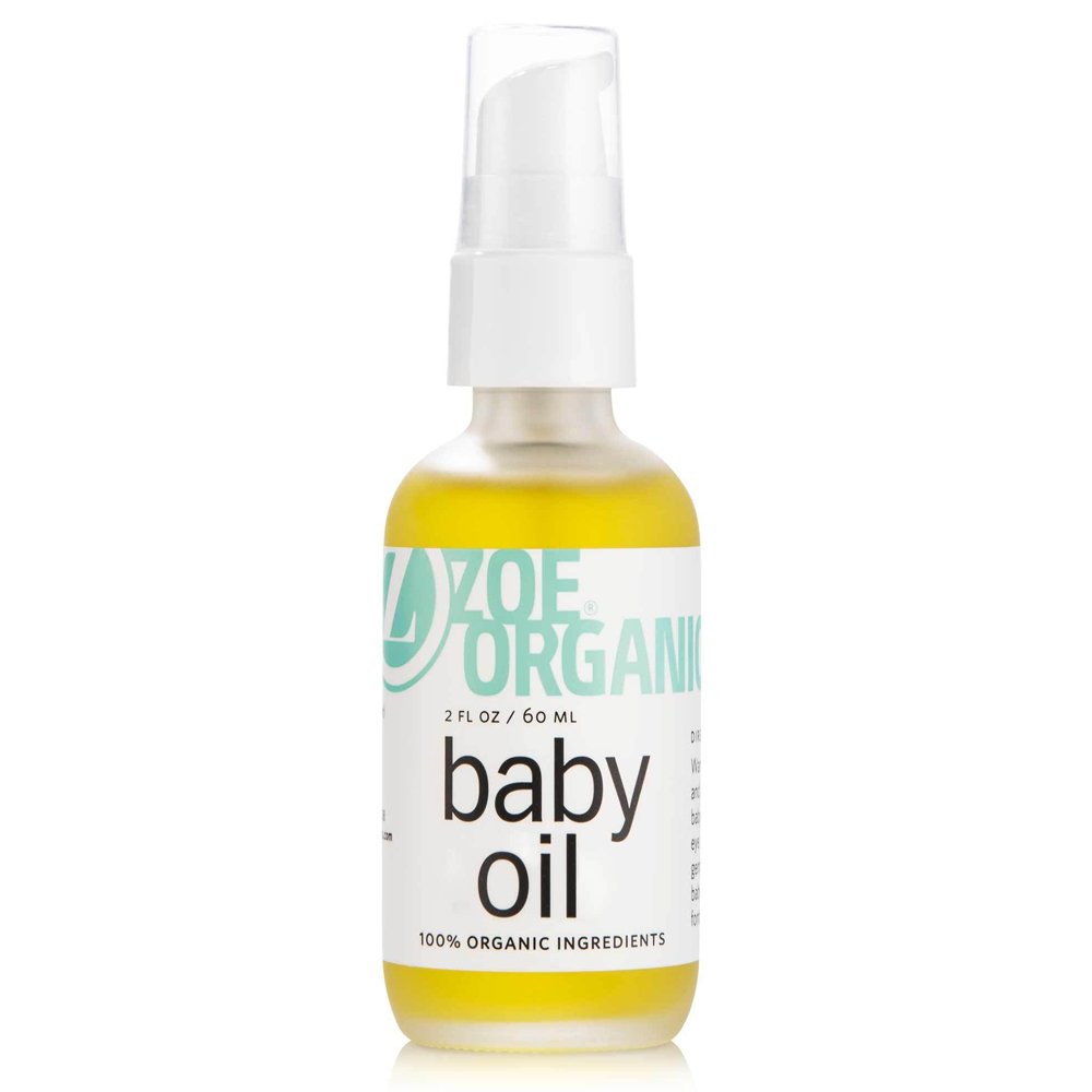 Zoe Organics - Baby Oil, Organic Calming Blend of Nutrient-Rich Oils, Moisturizes Baby’s Delicate Skin, Massage Oil, Calming Blend of Lavender and Chamomile (2 Ounces)