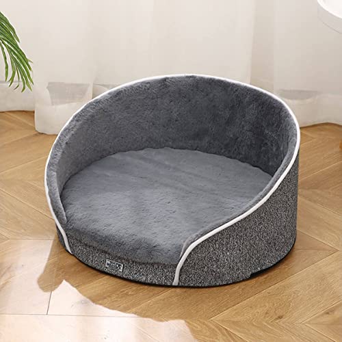 Dear Darling Orthopädischer Luxus Katzen- und Hundekorb Hundebett gelenkschonend mit Memory Schaum und waschbarem Bezug (M, anthrazit)