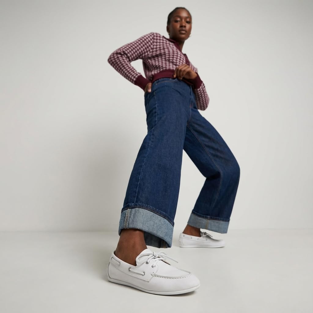 CUSHIONAIRE Anchor Damen-Sneaker zum Hineinschlüpfen, leichte Bootsschuhe