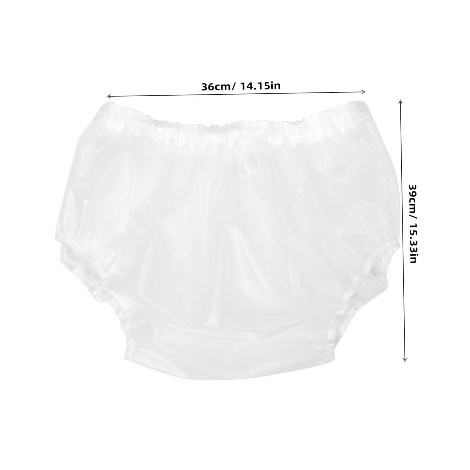 FOMIYES Reusable Waterproof Diaper Cover Tpu Universal Size Leakproof for Elderly and Toddlers White