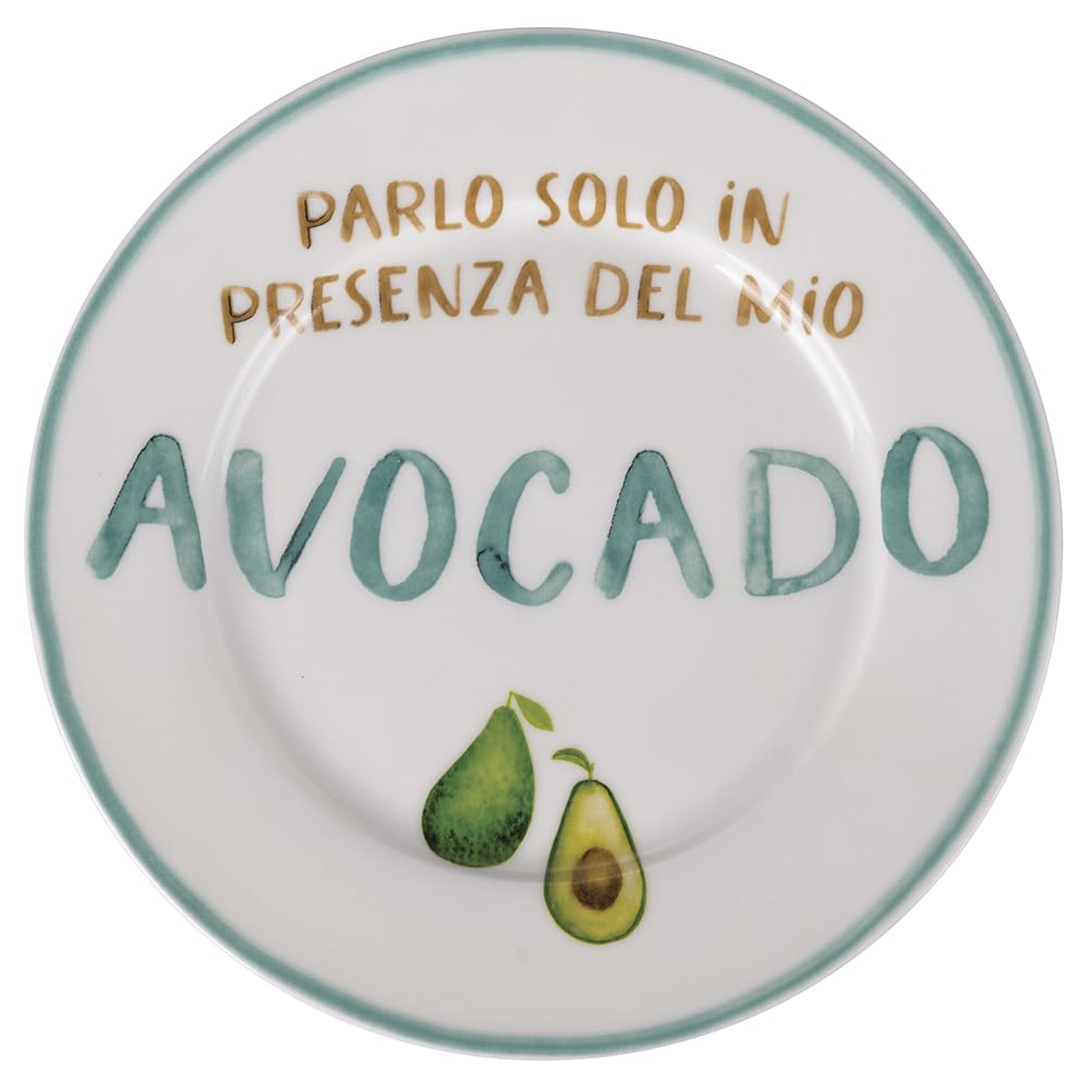Set 6 Piatto frutta 19 cm in porcellana new bone China, Le Travisate