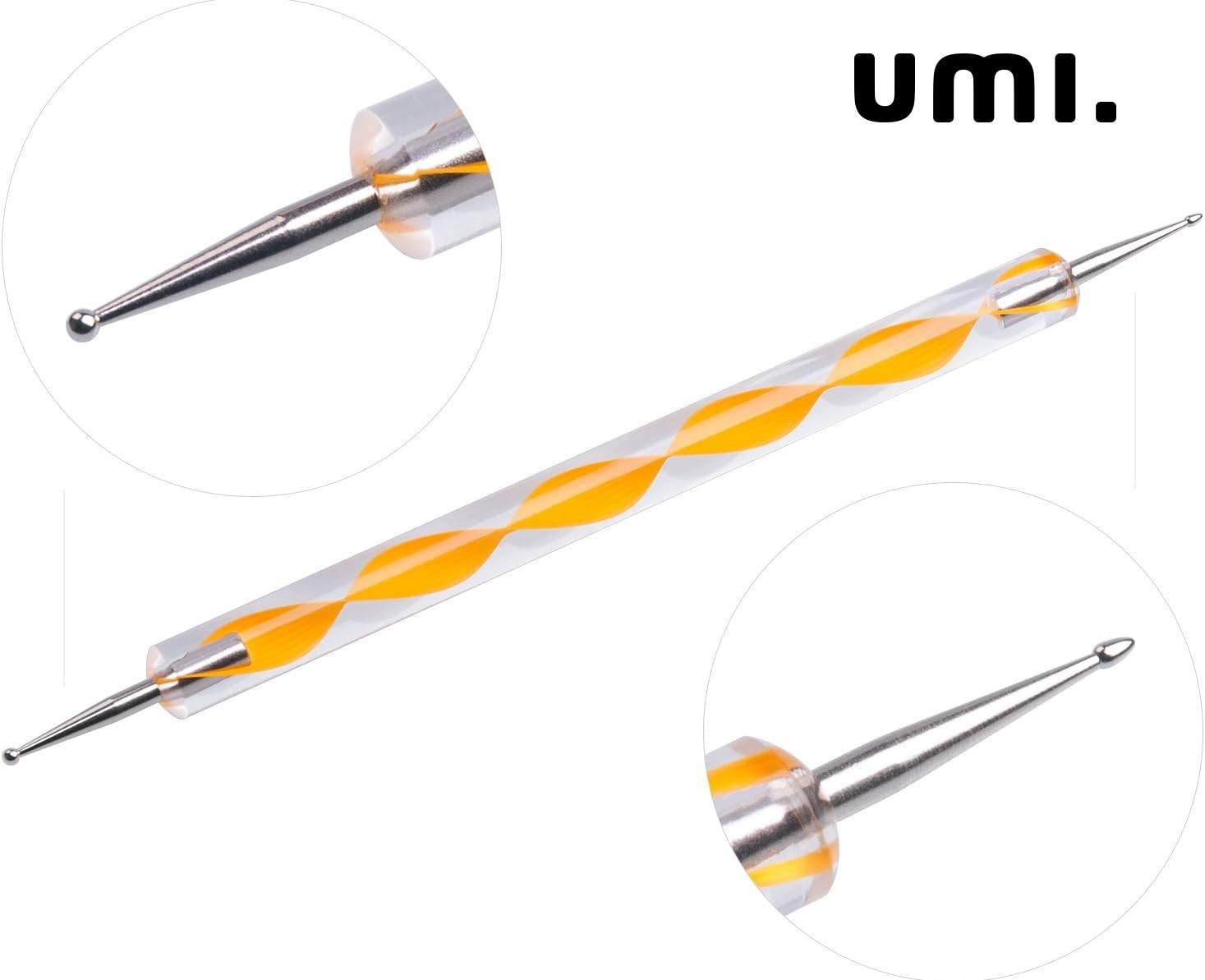 Amazon Brand β Umi 10pcs Dotting Tools Set for Nail Art, Embossing Stylus for Painting | Colorful Design Nail Dotting Tools 2