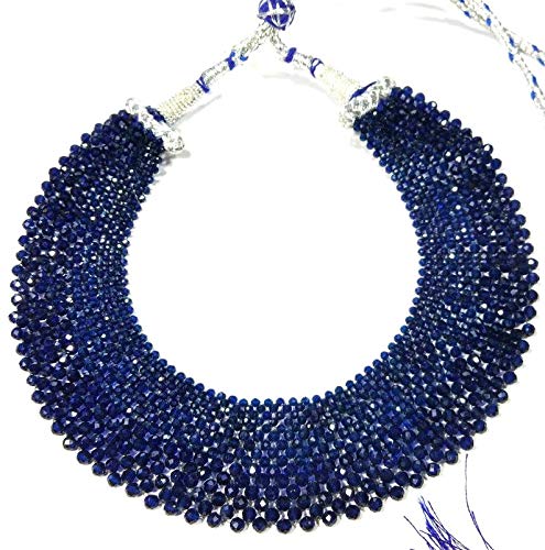 Zoya Gems & Jewellery Blue Sapphire Hydro Beads Necklace AAA Quality Gemstone Necklace Blue Sapphire Mat Necklace 13 Inch Long & 2-3 MM Beads Size Necklace (B08XW2NDTK) Amazon Price History, Amazon Price Tracker