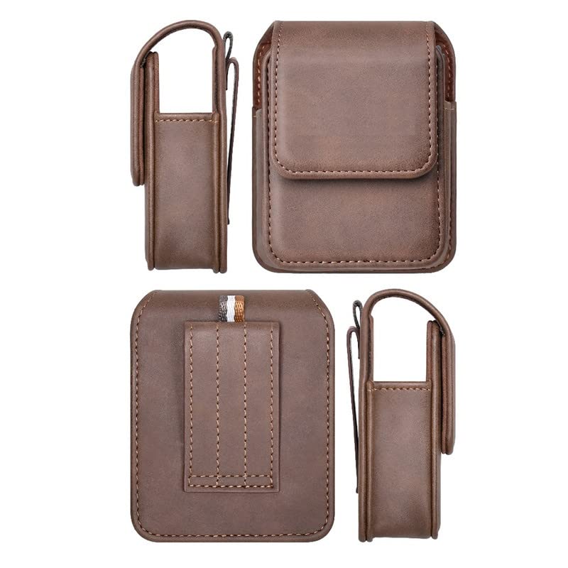 HITFIT Leather Holster Mobile Pouch Belt Clip Cases for Samsung Galaxy Z Flip 5G / Samsung Galaxy Z Flip - Brown (B0B31SYZNT) Amazon Price History, Amazon Price Tracker