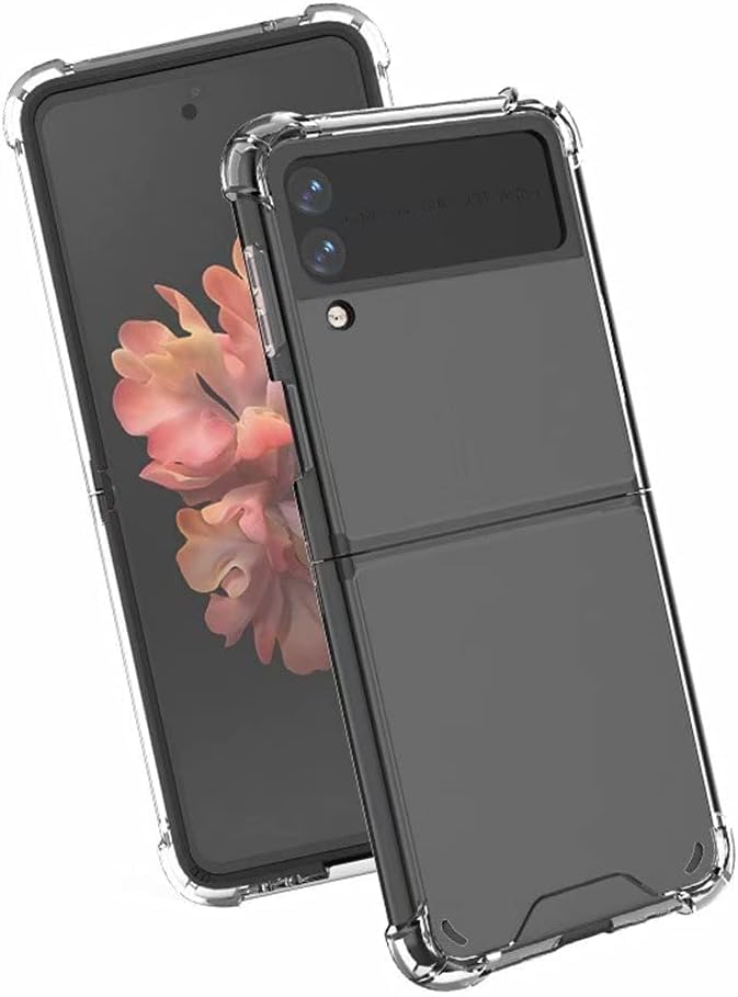Designed for Samsung Galaxy Z Flip 3 5G Case Clear, Full Cover Shockproof Slim Anti-Fall Phone Protection Case Crystal (B0D6MZYWGC) Amazon Price History, Amazon Price Tracker