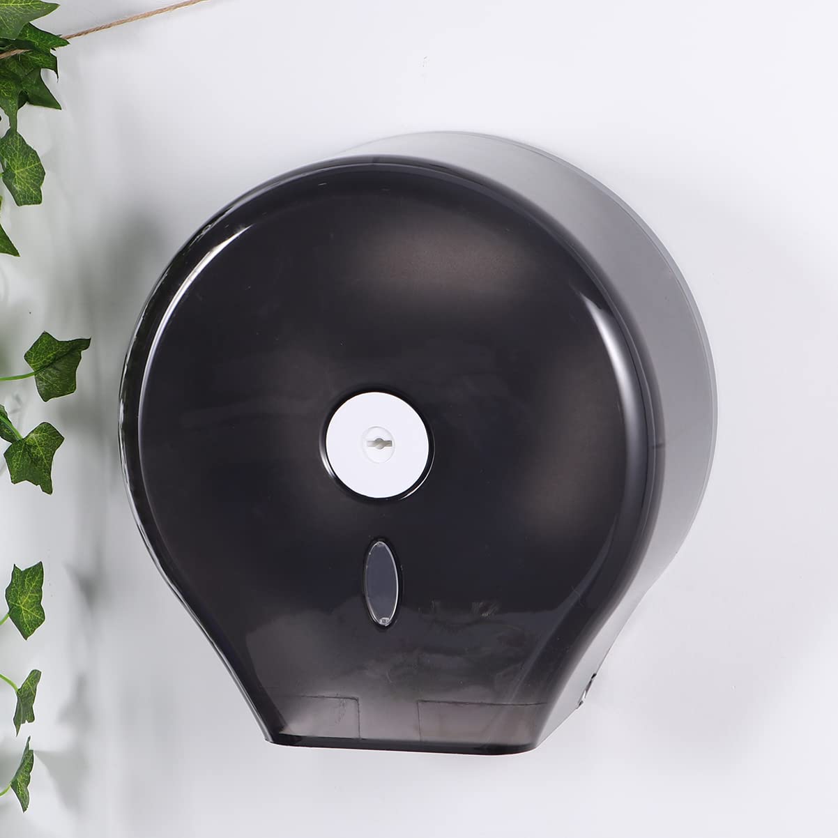 Negro Portarrollos Abs Redondo de Papel Higiénico de Pared