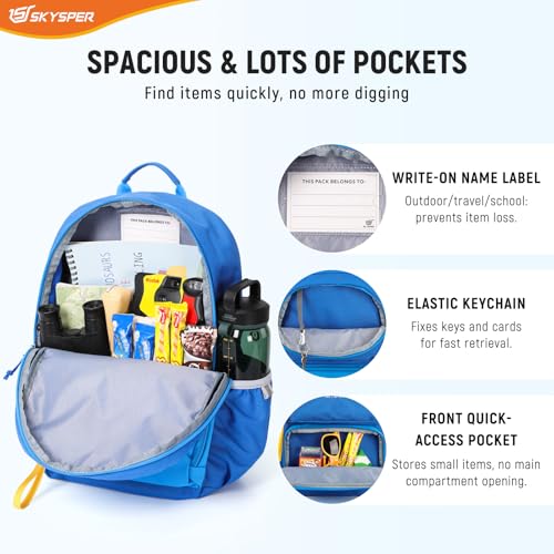 SKYSPER Wanderrucksack Kinder 12L, Rucksack Kinder für 6-10 Jährige Jungen & Mädchen in der Ausflug und Outdoor wie Wandern