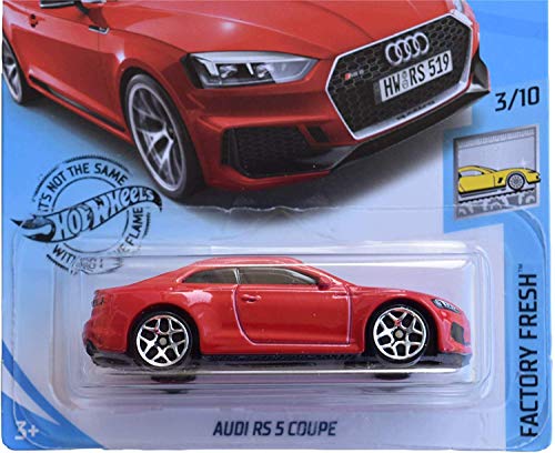 Hot Wheels Audi RS 5 Coupe rojo escala 1:64 miniatura 2