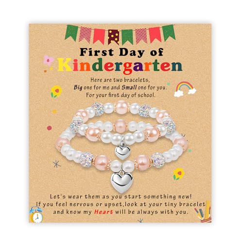 Sereney First Day of Kindergarten Bracelet Mommy and Me, First Day of...