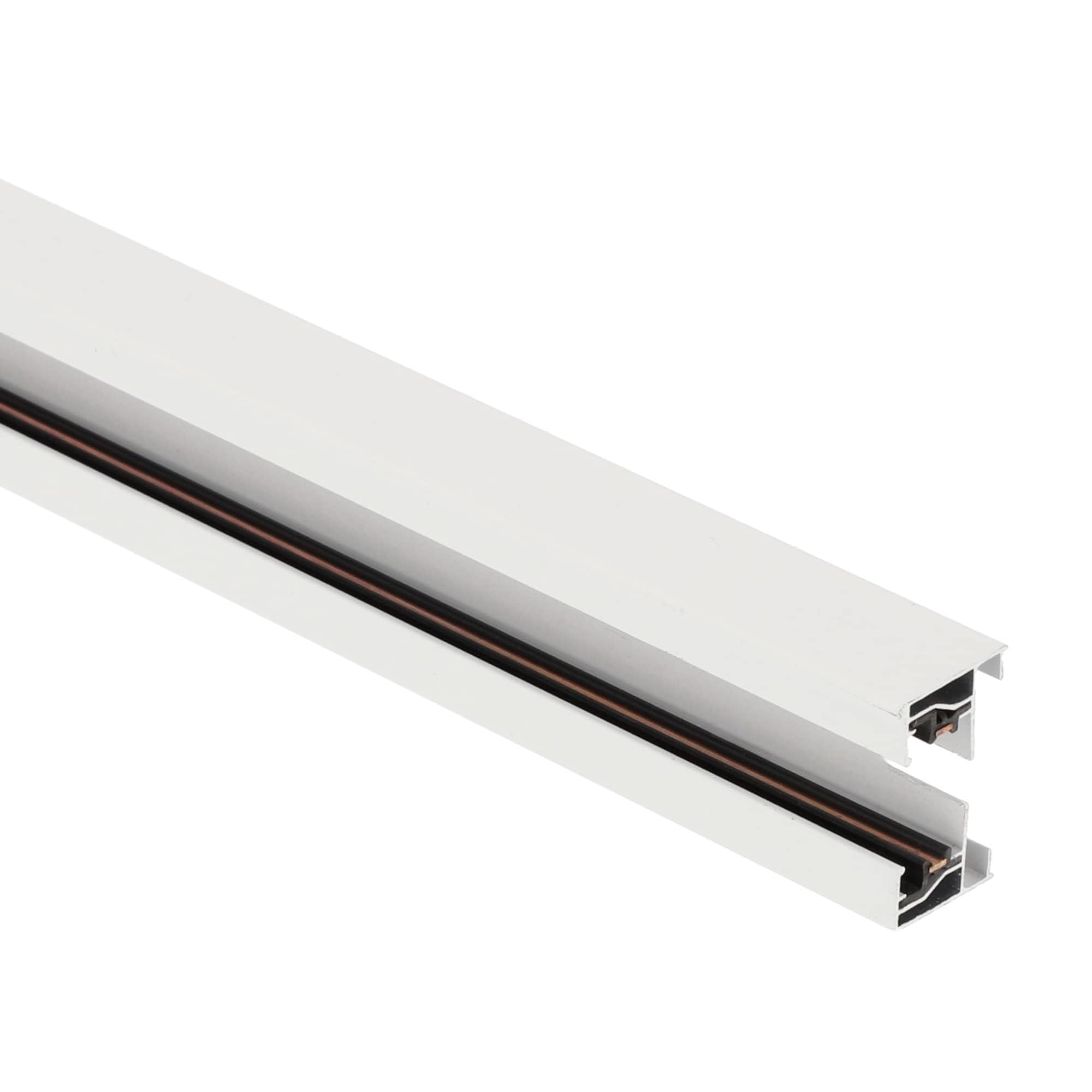 EDO - Sistema SEVA - Binario da Soffitto Monofase Bianco - Profilo Luminoso da Superficie per Faretti LED - Barra da Soffitto SEVA Track 1.9 m, 220–240 V, IP20 Illuminazione a Binario