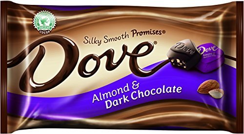 Dove Silky Smooth Promises Almond & Dark Chocolate, 7.94 Oz Bag (Pack of 4)