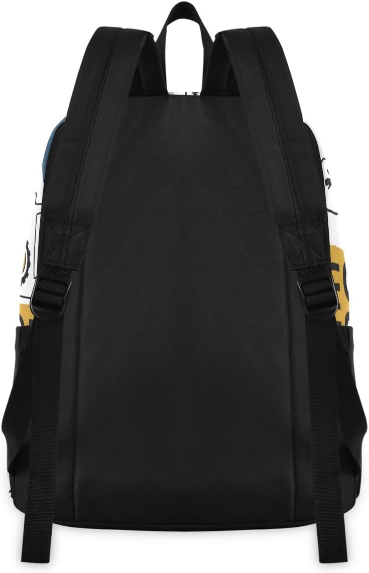 Childish Truck Excavator Backpack, Travel Rucksack Lightweight School Bookbag Daypack for Adults Teen Students Boys Girls