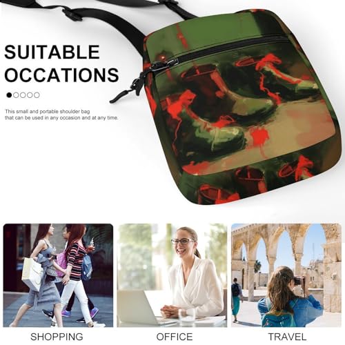 Satchel Tote Bag Messenger Bag Shoe Painting Printed Mini Sling Bag Purse Suitable for Work Travel4