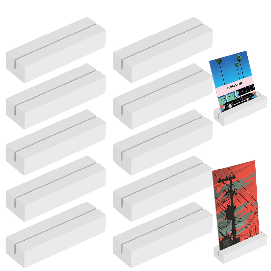Lot De 36 Porte-cartes En Pin Naturel - Support Pour Menus, Cartes De Table, Photos - Idéal Mariage, événements, Bureau - Design Minimaliste