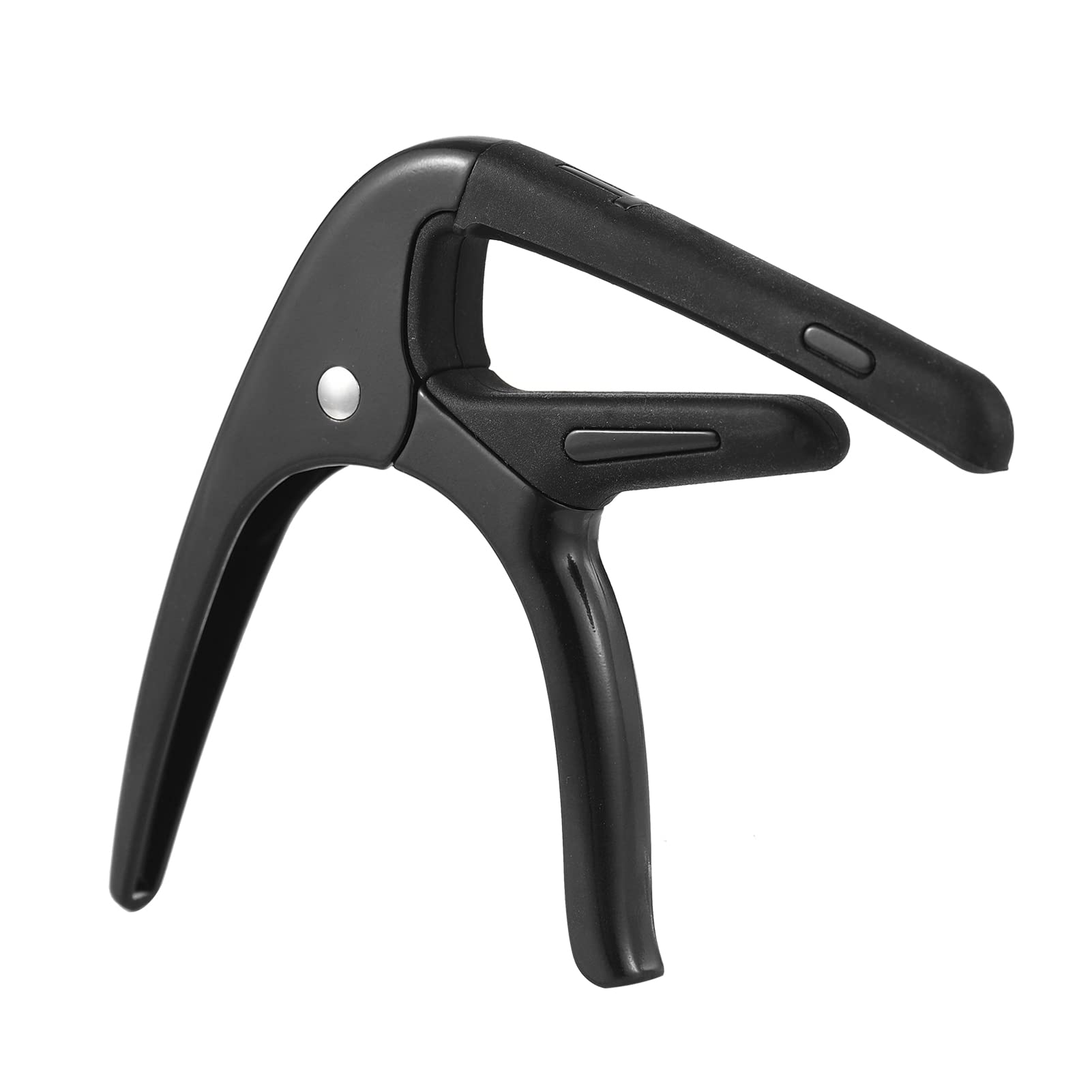 Guitar Capo Zinc Alloy Guitar Tone Professional Guitar Pitch Changer with Soft Rubber Pads for Acoustic Electric Guitars (Black)