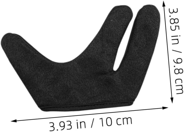 4pcs Heat Resistant Gloves Finger Insulated Mittens for Hair Styling Curling Wand Flat Iron Professional Barber Use Durable Protection Black Left Right